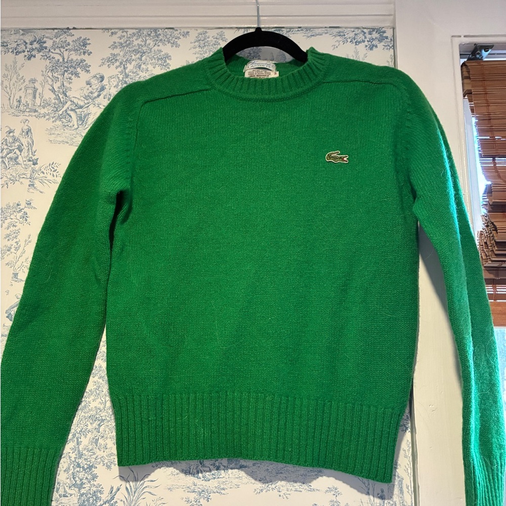 Vintage Lacoste Kelly Green Sweater